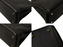 Load image into Gallery viewer, HERMES エルメス ケリー28 内縫い ショコラ ◻︎J刻印 トリヨンクレマンス ゴールド金具 ハンドバッグ 美品 中古 4c076667