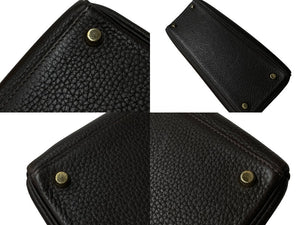HERMES エルメス ケリー28 内縫い ショコラ ◻︎J刻印 トリヨンクレマンス ゴールド金具 ハンドバッグ 美品 中古 4c076667