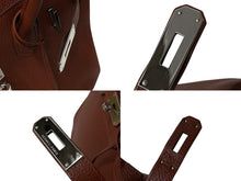 Load image into Gallery viewer, 極美品 HERMES エルメス バーキン30 ルージュアッシュ □M刻印 トリヨンクレマンス シルバー金具 ハンドバッグ 中古 4c076668