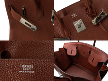 Load image into Gallery viewer, 極美品 HERMES エルメス バーキン30 ルージュアッシュ □M刻印 トリヨンクレマンス シルバー金具 ハンドバッグ 中古 4c076668