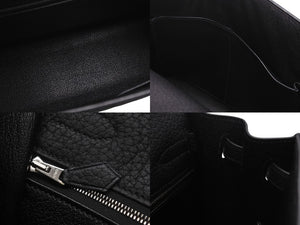 新品同様 HERMES エルメス ケリー32 外縫い ブラック □L刻印 トゴ シルバー金具 ハンドバッグ 2WAY 中古 4c076671