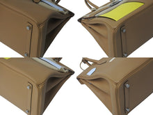 Load image into Gallery viewer, 新品同様 HERMES エルメス バーキンカラーマティック30 チャイ ライム ブルーブリュム カシス スイフトB刻印 シルバー金具 中古 4c076672