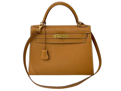 HERMES エルメス ケリー 28 外縫い ブラック □G刻印 ヴォーシャモニー V金具 ゴールド金具 ハンドバッグ 中古 4c076674