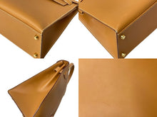 Load image into Gallery viewer, HERMES エルメス ケリー 28 外縫い ブラック □G刻印 ヴォーシャモニー V金具 ゴールド金具 ハンドバッグ 中古 4c076674