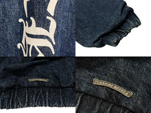 Load image into Gallery viewer, 極美品 CHROME HEARTS クロムハーツ RUCKUS ハーフジップ デニムノアラック パーカー メンズ M 中古 4c076693