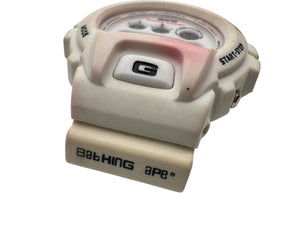 G-SHOCK ジーショック エイプ コラボ BATHING APE 限定品 時計 ホワイト マルチカラー DW-6900 中古 4c076706 