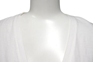 ChristianDior クリスチャンディオール J'ADORE VネックTシャツ 3H16155400 コットン ホワイト レッド サイズ40 美品 中古 4c076711