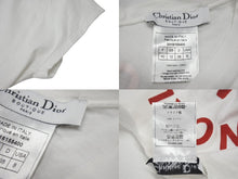 Load image into Gallery viewer, ChristianDior クリスチャンディオール J&#39;ADORE VネックTシャツ 3H16155400 コットン ホワイト レッド サイズ40 美品 中古 4c076711
