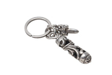 画像をギャラリービューアに読み込む, CHROME HEARTS クロムハーツ ROLLER&amp;No5 DGGR ローラー #5ダガーキーリング 重量約31.0g シルバー925 美品 中古 4c076713