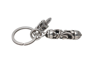CHROME HEARTS クロムハーツ ROLLER&No5 DGGR ローラー #5ダガーキーリング 重量約31.0g シルバー925 美品 中古 4c076713