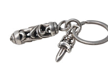 画像をギャラリービューアに読み込む, CHROME HEARTS クロムハーツ ROLLER&amp;No5 DGGR ローラー #5ダガーキーリング 重量約31.0g シルバー925 美品 中古 4c076713