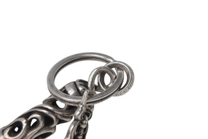 CHROME HEARTS クロムハーツ ROLLER&No5 DGGR ローラー #5ダガーキーリング 重量約31.0g シルバー925 美品 中古 4c076713