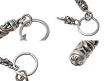 画像をギャラリービューアに読み込む, CHROME HEARTS クロムハーツ ROLLER&amp;No5 DGGR ローラー #5ダガーキーリング 重量約31.0g シルバー925 美品 中古 4c076713
