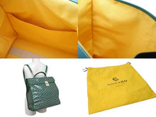 Load image into Gallery viewer, 新品同様 GOYARD ゴヤール サンレジェ バックパック ゴヤールディンキャンバス グリーンシルバー金具 STLEGEMMLTY33CG33P SUT120190 中古 4c076715