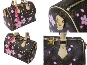 新品未使用 LOUIS VUITTON ルイヴィトン LV TM スピーディー バンドリエール25 チェリーブロッサム ハンドバッグ M14174 中古 4c076720
