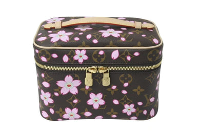 新品未使用 LOUIS VUITTON ルイヴィトン LV × TM ニース ミニ ハンドバッグ M14181 モノグラム チェリー 村上隆 中古 4c076722