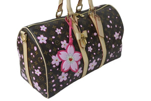 新品未使用 LOUIS VUITTON ルイヴィトン LV × TM キーポル バンドリエール 45 チェリー モノグラム 村上隆 M13752 中古 4c076723
