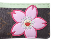 画像をギャラリービューアに読み込む, 新品未使用 LOUIS VUITTON ルイヴィトン モノグラム カードケース ポルト カルト サーンプル M13429 村上隆 PVC 中古 4c076724