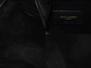 SAINT LAURENT サンローラン ヴィニル チェーンショルダーバッグ レザー ブラック 610436 美品 中古 4c076731