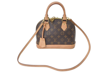 LOUIS VUITTON ルイヴィトン モノグラム アルマBB 2WAYハンドバッグ M53152 ショルダー ロゴ ゴールド金具 良品 中古 4c076734