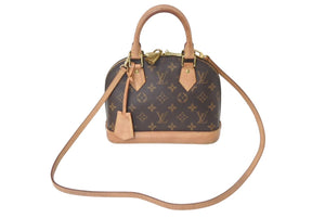 LOUIS VUITTON ルイヴィトン モノグラム アルマBB 2WAYハンドバッグ M53152 ショルダー ロゴ ゴールド金具 良品 中古 4c076734