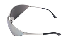 画像をギャラリービューアに読み込む, BALENCIAGA バレンシアガ SS24 RAZOR CAT キャットアイ サングラス ミラーレンズ シルバー BB0315S 001 XL 美品 中古 4c076737