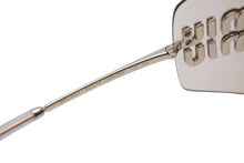 画像をギャラリービューアに読み込む, 極美品 MIUMIU ミュウミュウ ランウェイ サングラス SMU54Y サイズ80◻︎14 110 ピンク ゴールド ロゴ金具 中古 4c076738