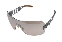 画像をギャラリービューアに読み込む, CHRISTIANDIOR クリスチャンディオール DIOR SPUNS リムレス サングラス メガネ 6LBFL ブラウン シルバー 美品 中古 4c076739