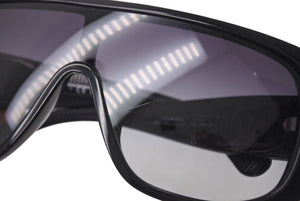 CHANEL シャネル Shield Sunglasses アセテート シールド サングラス 5495A ココマーク ブラック 良品 中古 4c076740