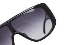 Load image into Gallery viewer, CHANEL シャネル Shield Sunglasses アセテート シールド サングラス 5495A ココマーク ブラック 良品 中古 4c076740