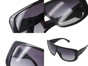 CHANEL シャネル Shield Sunglasses アセテート シールド サングラス 5495A ココマーク ブラック 良品 中古 4c076740