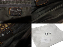 Load image into Gallery viewer, 極美品 Christian Dior クリスチャンディオール ガリアーノ期 トロッター柄 サドルバッグ 05年 レザー ブラウン 中古 4c069740