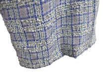 画像をギャラリービューアに読み込む, 未使用 Supreme Boucle Zip Up Shirt ブルー シュプリーム ツイードジャケット サイズL シルバー金具 中古 4c067909 