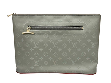 Louis Vuitton ルイヴィトン モノグラム・チタニウム ポシェットコスモス グレー M63240 セカンドバッグ 良品 中古 4c067736