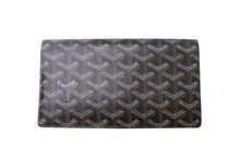 画像をギャラリービューアに読み込む, GOYARD ゴヤール リシュリュー 二つ折り長財布 ロングウォレット ブラック ヘリボーン柄 レザー APM20501 美品 中古 4c067997