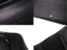 画像をギャラリービューアに読み込む, GOYARD ゴヤール リシュリュー 二つ折り長財布 ロングウォレット ブラック ヘリボーン柄 レザー APM20501 美品 中古 4c067997