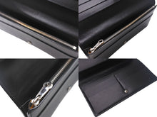 画像をギャラリービューアに読み込む, GOYARD ゴヤール リシュリュー 二つ折り長財布 ロングウォレット ブラック ヘリボーン柄 レザー APM20501 美品 中古 4c067997