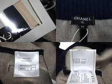 Load image into Gallery viewer, 新品未使用 CHANEL シャネル スウェットパンツ サイズ36 P65114K60972 ネイビー カシミヤ シルク ココマーク 中古 4c069358