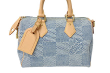 Load image into Gallery viewer, 極美品 LOUISVUITTON ルイヴィトン スピーディ バンドリエール 25 ハンドバッグ ダミエ デニム N40700 ゴールド金具 中古 4c069493