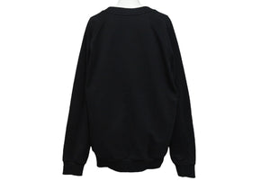 極美品 BALMAIN バルマン スウェットシャツ トレーナー ブランドロゴ JS004BB26 コットン ブラック マルチカラー 中古 4c069783