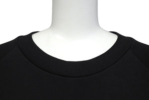 極美品 BALMAIN バルマン スウェットシャツ トレーナー ブランドロゴ JS004BB26 コットン ブラック マルチカラー 中古 4c069783