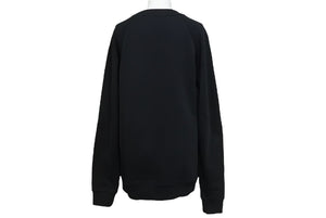 BALMAIN バルマン スウェットシャツ 32791340 コットン プリント ブラック シルバー サイズS 美品 中古 4c069787