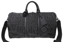 Load image into Gallery viewer, LOUIS VUITTON ルイヴィトン キーポルバンドリエール50 ボストンバッグ M21428 LVスノーカプセルコレクション ナイロン レザー 美品 中古 4c069825