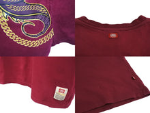 Load image into Gallery viewer, ECKO エコー ドラゴン プリント トップス 半袖Tシャツ ボルドー サウスアフリカ製 サイズL 美品 中古 4c069865