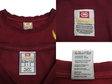 Load image into Gallery viewer, ECKO エコー ドラゴン プリント トップス 半袖Tシャツ ボルドー サウスアフリカ製 サイズL 美品 中古 4c069865