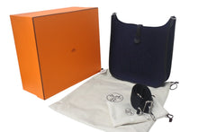 Load image into Gallery viewer, 新品未使用 HERMES エルメス エブリン 1PM ショルダーバッグ ブルーニュイ フェルト スイフト Y刻 2020年製 シルバー金具 中古 4c700023