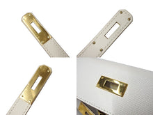 Load image into Gallery viewer, 極美品 HERMES エルメス ケリー28 外縫い 2WAY ショルダーバッグ A刻印 ヴォーエプソン クレ ゴールド金具 中古 4c700030
