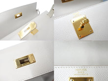 Load image into Gallery viewer, 極美品 HERMES エルメス ケリー28 外縫い 2WAY ショルダーバッグ A刻印 ヴォーエプソン クレ ゴールド金具 中古 4c700030