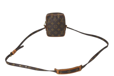 LOUIS VUITTON ルイヴィトン ミニダヌーブ ショルダーバッグ M45268 ブラウン モノグラム PVC レザー 美品 中古 4c070049