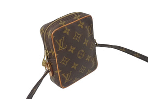 LOUIS VUITTON ルイヴィトン ミニダヌーブ ショルダーバッグ M45268 ブラウン モノグラム PVC レザー 美品 中古 4c070049